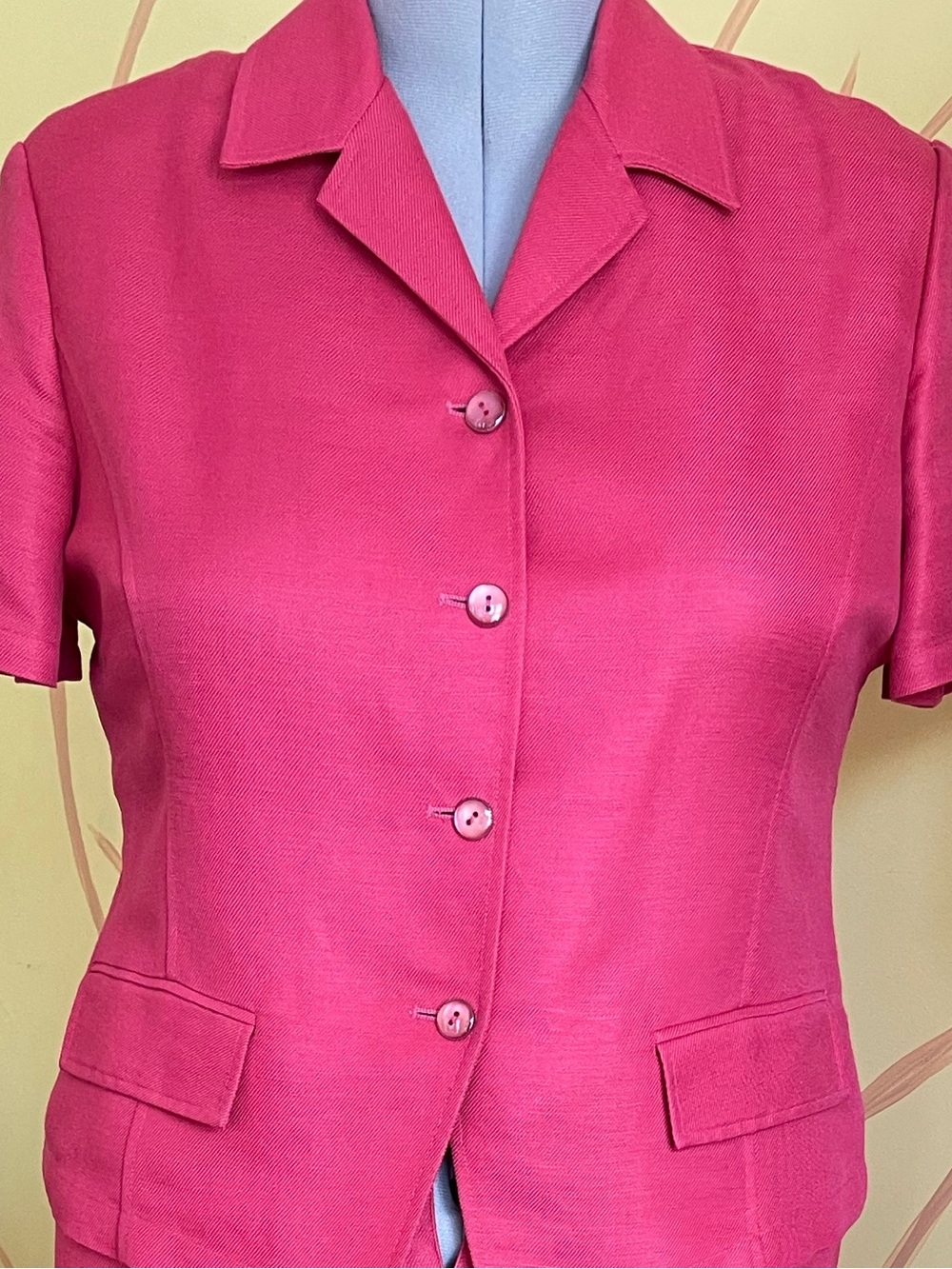 EMMA JAMES A Liz Claiborne company 
Pink Button-Front Maxi Skirt and top